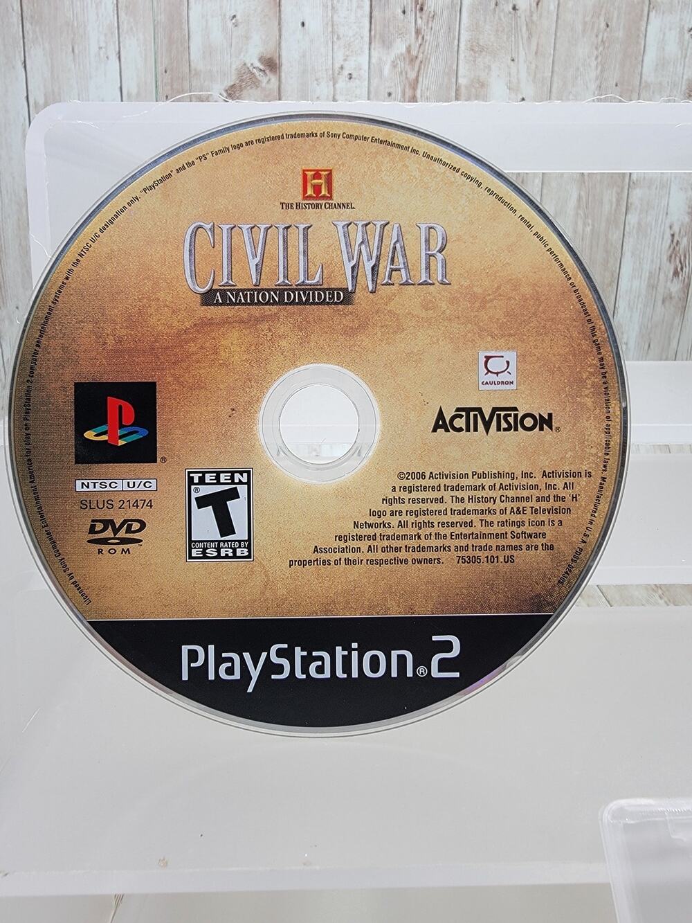 Civil War: A Nation Divided - PS2 Sony PlayStation 2 Disc Only